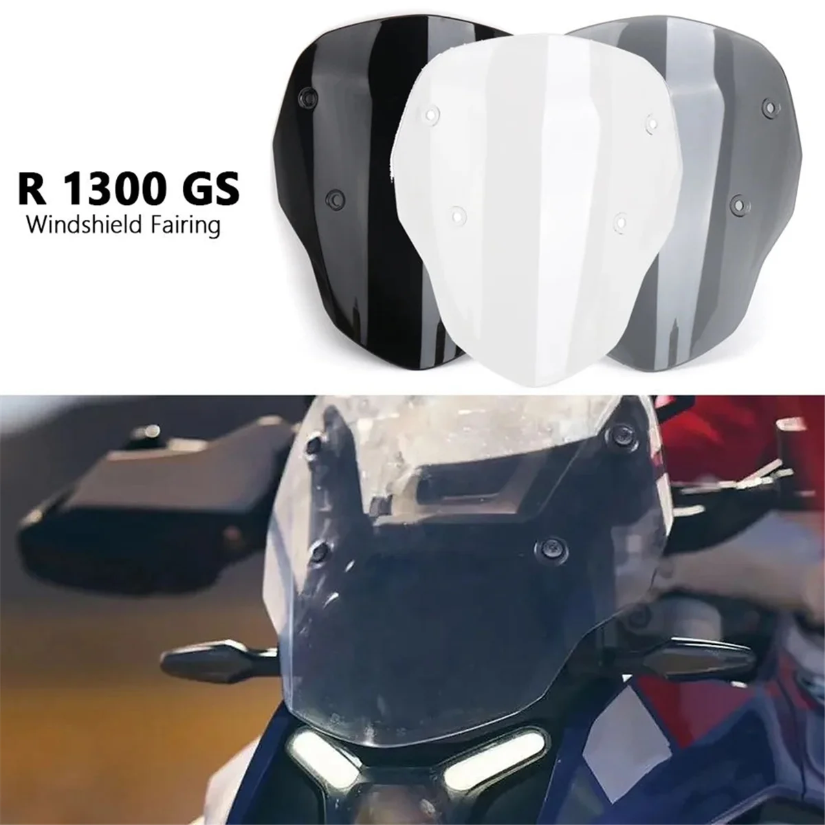 Motorcycle Windshield Extension Spoiler Scooter Windshield Wind Deflector for BMW R1300GS R1300Gs R1300