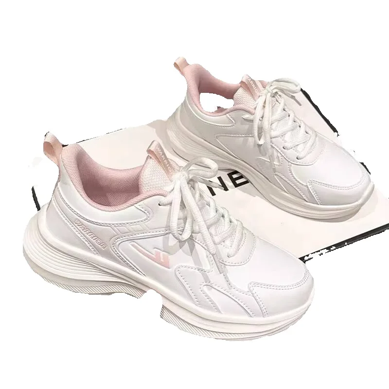 Weiße Leichte Damen Sneaker Für Walking Und Freizeitsport_voghion.com