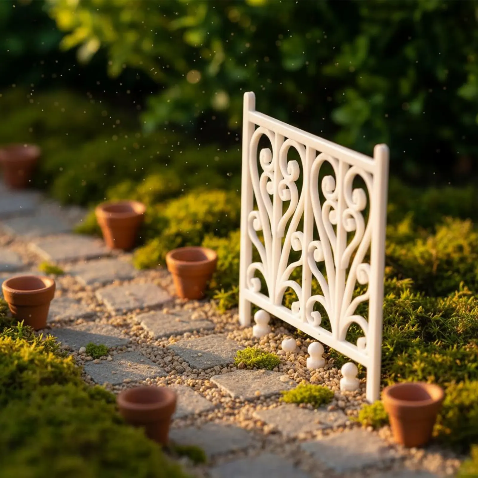 

Miniature Iron Fence Architectural Scale Fence Model Ornamental Railing Model Decorative Miniature Handrail Sturdy