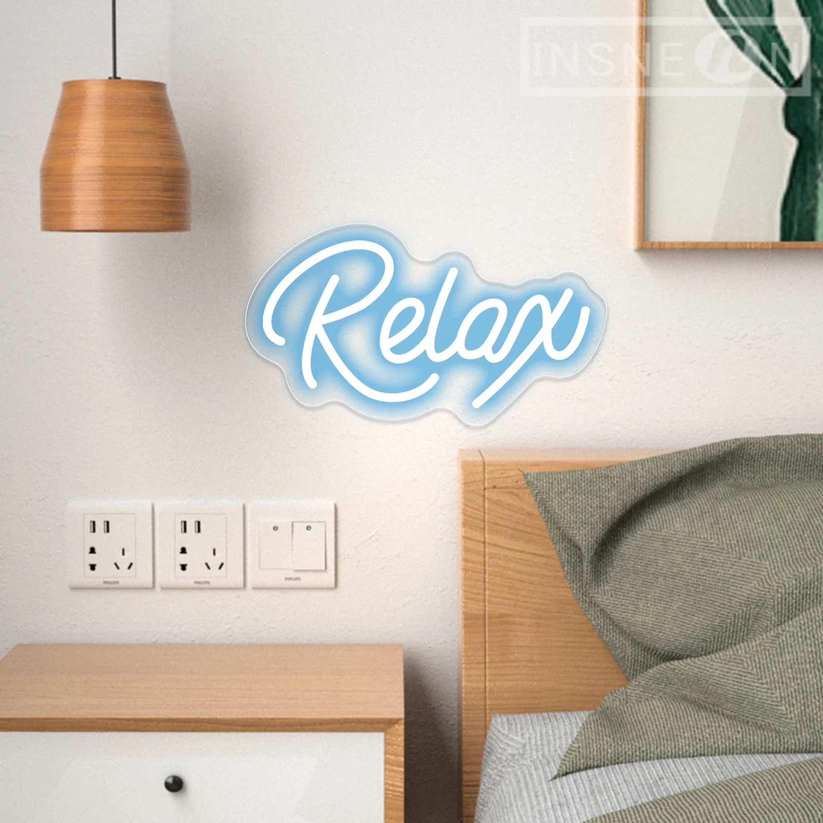 Relax Neon LED Signs, USB Neon Light Up Sign, Bright Acrylic, 3D Art Decor, Bedroom Wall Decor, Party Lamp