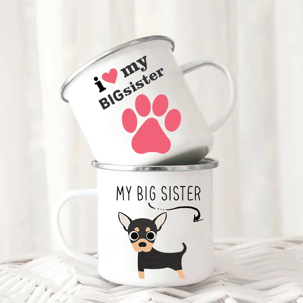 Funny Sister Breakfast Cup I Love My Big Sister Coffee Mug Sister In Law Breakfast Tableware Mugs Birthday Gift for Sister cups