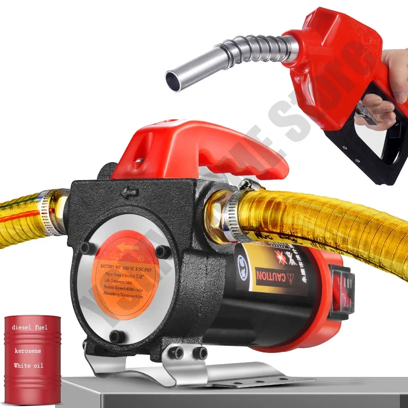 

Electric Fuel Transfer Pump 12V/24V/220V 12GPM Convenient Diesel oil Dispenser automatic start-stop for diesel/kerosene/oil