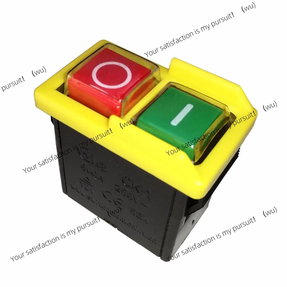 CK1 6A 250V Impermeabile Antipolvere Elettromagnetico On Off Interruttori A Pulsante Interruttore A Pulsante Per Mola CK-1