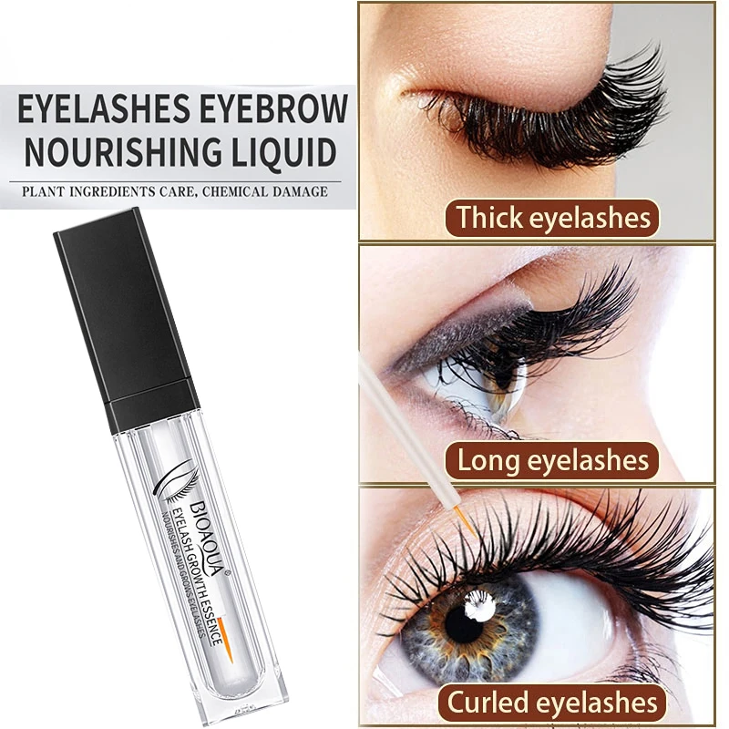 Cílios Crescimento Soro Rápido Sobrancelhas Cílios Enhancer Óleo Essencial Longer Fuller Thicker Lashes Cílios Care Product Makeup