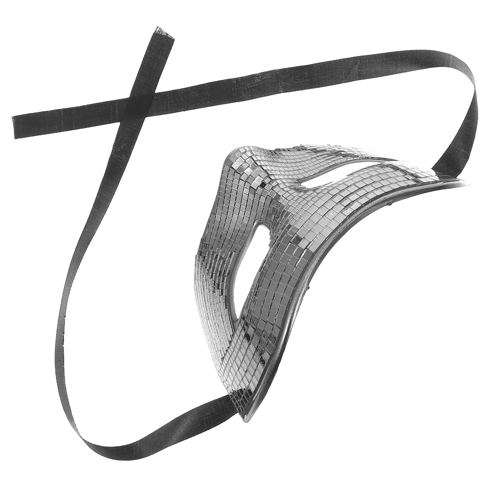 

1pcs Mirror Reflective Disco Mask Shiny Masquerade Face Cover Party Carnival Festival Mardi Gras Halloween Cosplay Accessory