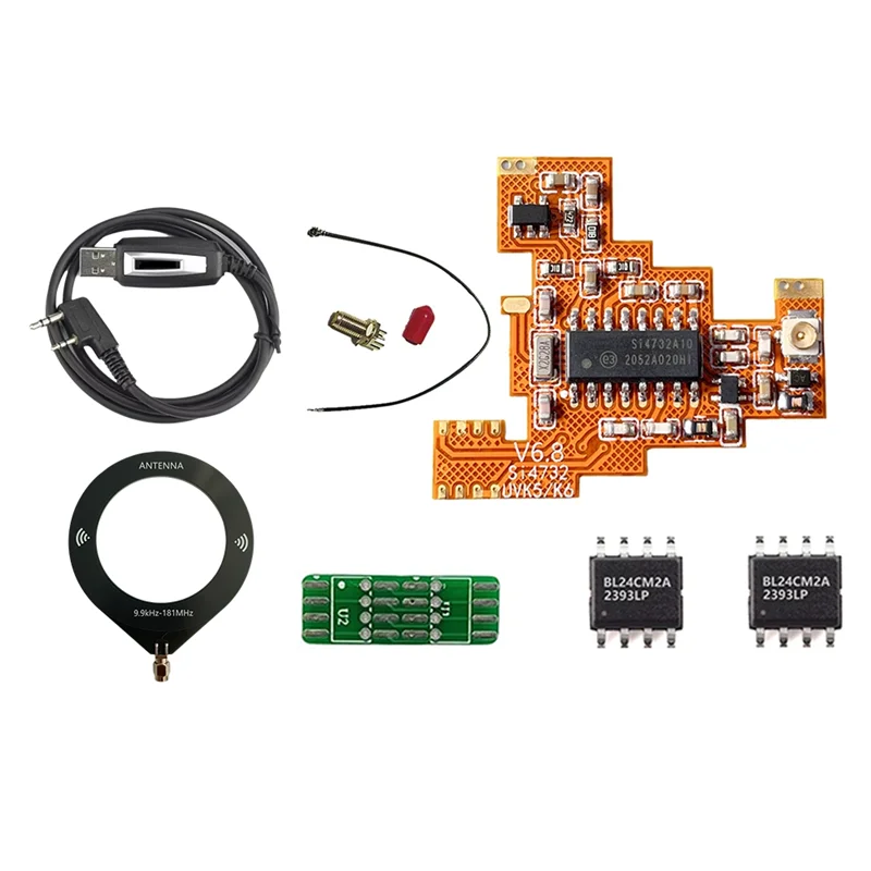 FULL-SI4732 Модуль V6.8 FPC + чип 2X512 КБ + петлевая антенна Forquansheng UVK5 K6, коротковолновый полнодиапазонный прием/однокрасное баковое полосы