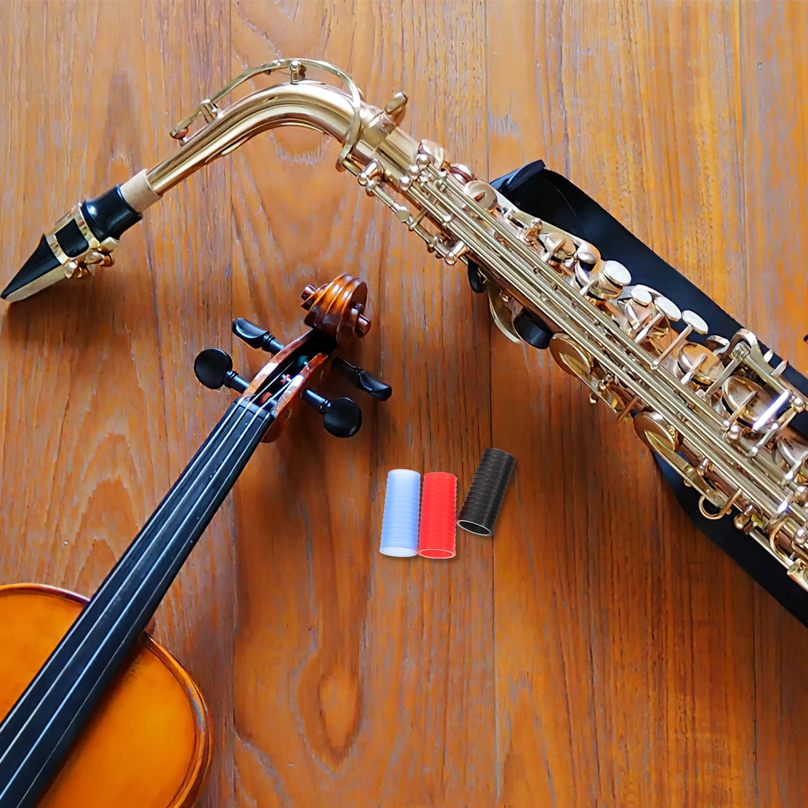 

3Pcs Saxophone Neck Sleeves Silicone Tubes Lightweight Durable Accessories Improve Sound Quality Wind Instrument