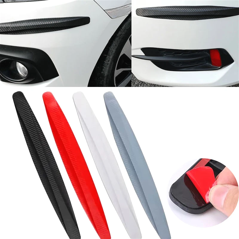 

2PCS Car Front and Rear Bumper Bumper Stickers Car Anti-scratch Carbon Fiber Car Stickers Do Not Hurt The Paint Surface