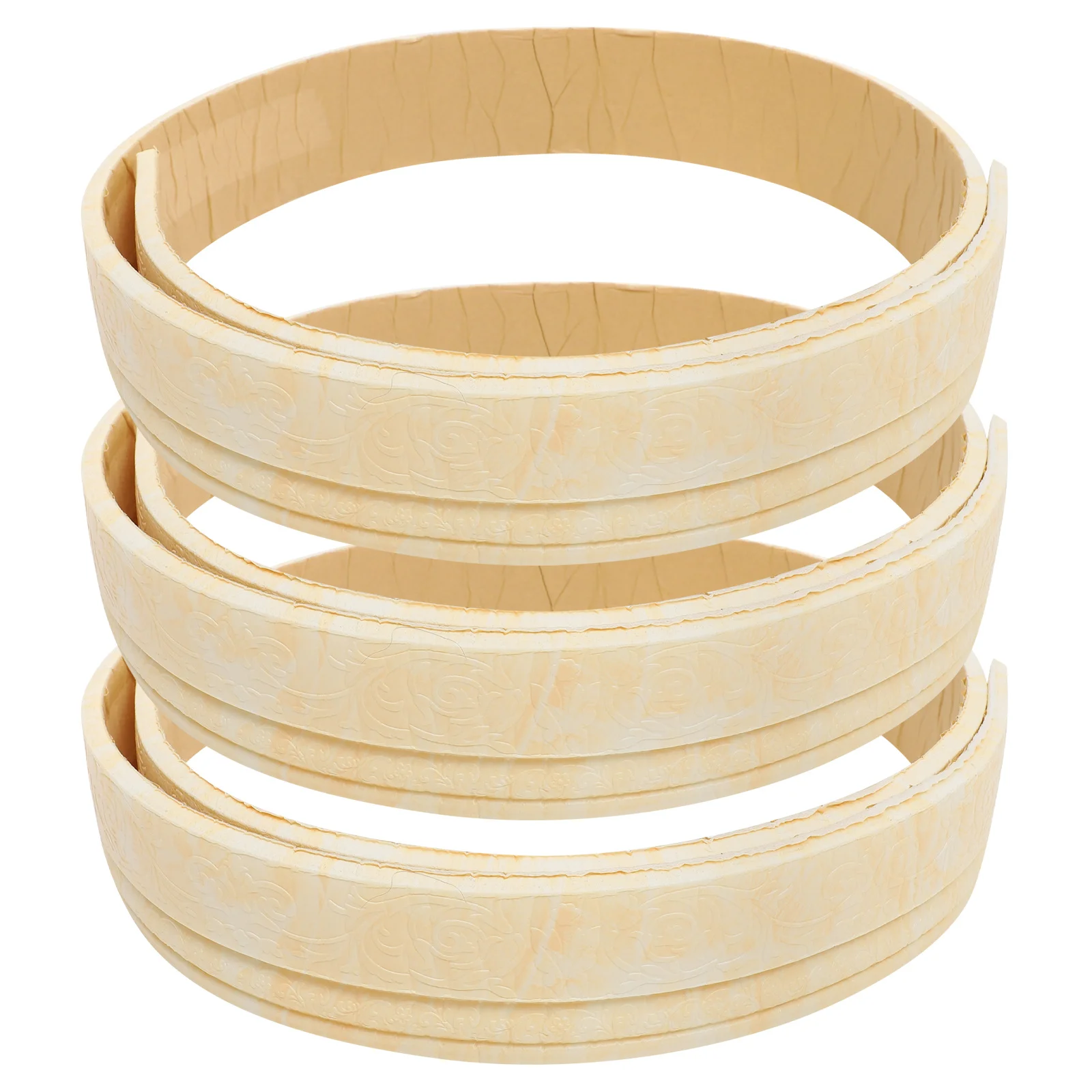 

Self-Adhesive 3D Pattern Wall Molding Trim Skirting Border Peel and Stick Home Decoration Wall Sticker Decorative Stickers