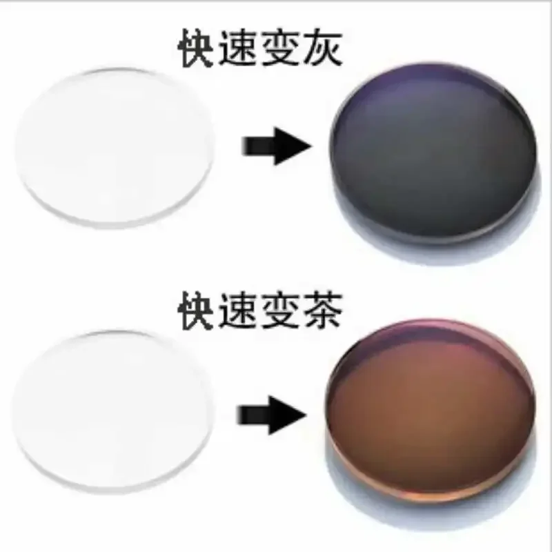 Prescription lenses Resin Hyperopia Myopia Antireflective Radiation Lens Photochromic Optical lenses Left and Right Eyes 2 Lens