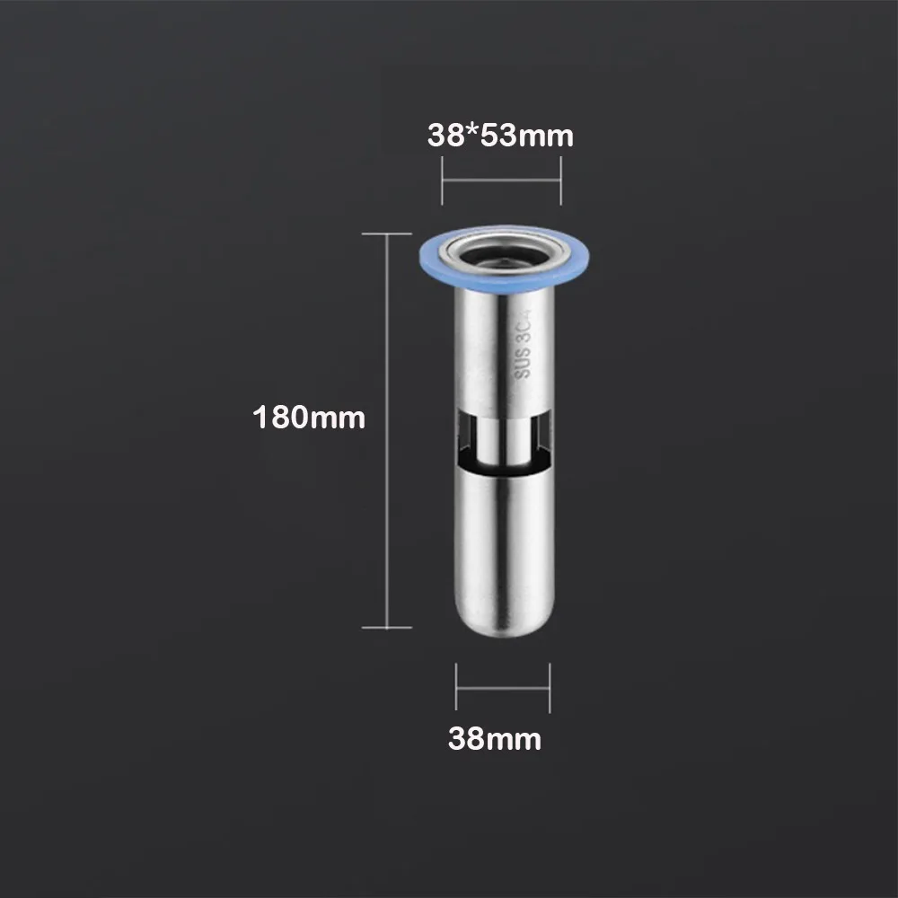 

Сливной трап из нержавеющей стали с удлинительной трубой и встроенным фильтром-ловушкой для волос, предотвращающий засоры