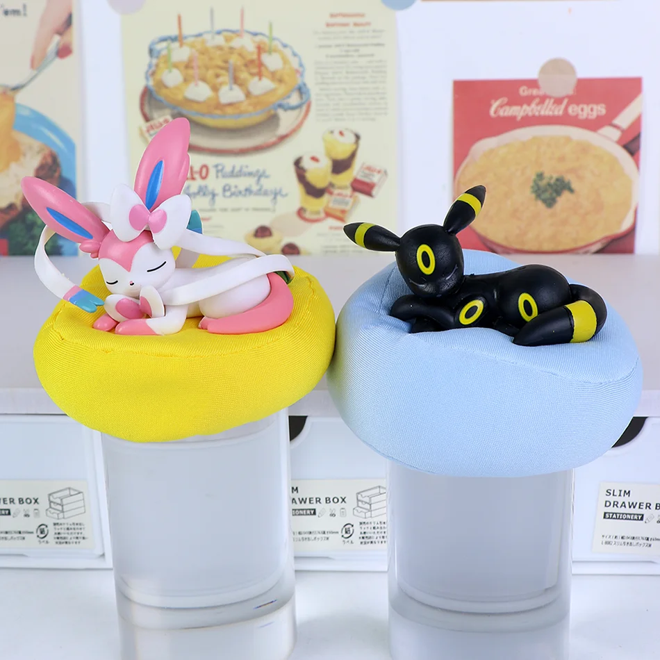Anime Pokémon Blind Box Eevee Familie Schlaf-Serie Figuren 1-9 Stück Eevee Schlaf-Serie Handpositioniertes Spielzeug Geschenk für Freunde – Detail 5