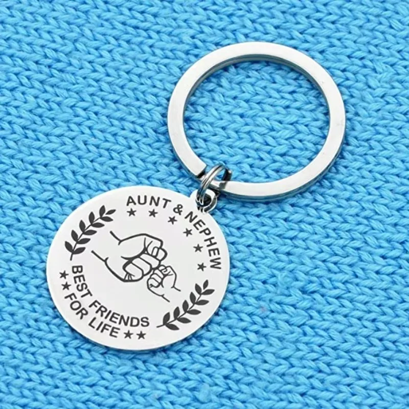 Porte-clés avec bijoux de famille, cadeau pour la tante et son neveu, meilleur ami à vie