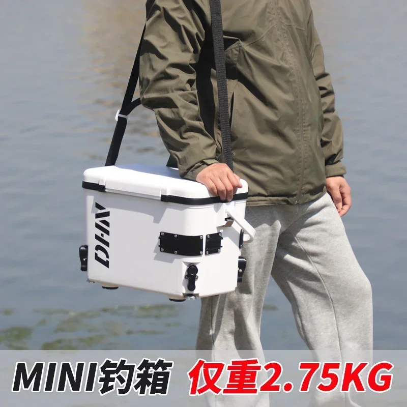 Fishing Box Full Set Of 2024 New Small Seating Mini13 Liters Ultra-light Mini Multi-functional Fishing Box