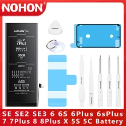 NOHON Battery For iPhone 6 6S 6 7 8 Plus X SE SE2 SE3 5S 5C Mobile Phone Batteries For Apple iPhone 11Pro 12Mini SE 2020 Bateria