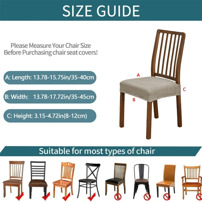 Ergonomic Chair Slipcover Slip Proof Silicone Particles Bottom Surfaces Foam Padding Water Resistant Protectors A2BB