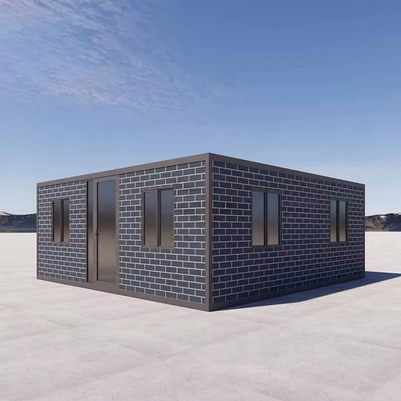Foldable 20ft Container Prefabricated Tiny Home with 75mm EPS Sandwich Panels Fully Galvanized Main Frame