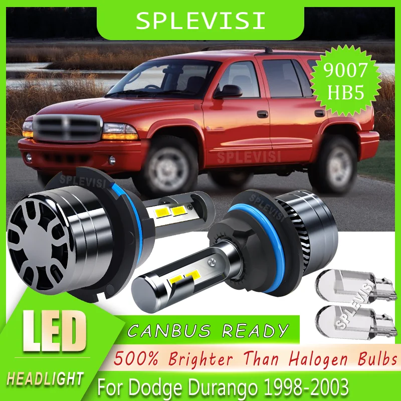

Powerful Illumination Dustproof Design Simple Setup reliable 9007 Headlight LED For Dodge Durango 1998 1999 2000 2001 2002 2003
