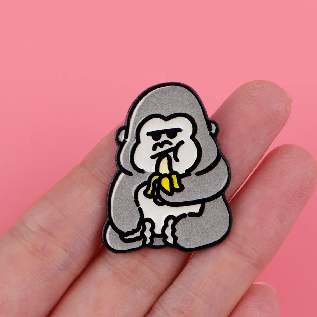Orangutan Enamel Pin Cartoon Animal Brooch Lapel Pins Badge on Backpack Clothing Accessories Funny Jewelry Friends Gifts