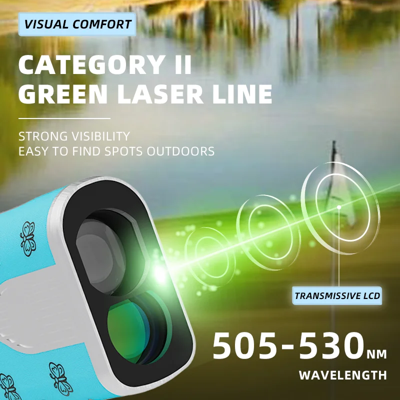 1100M High Accuracy Outdoor Golf Rangefinder Reflector Handheld Golf Rangefinder Telescope