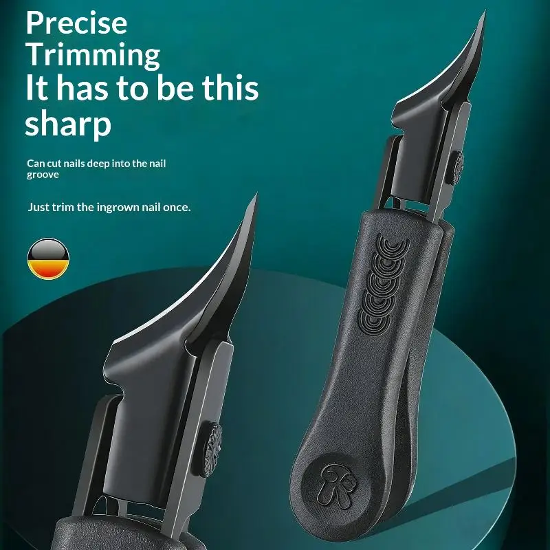Super Fine Slanted Pointed Nail Clipper Anti-Splash Toenail Clipper For Ingrown