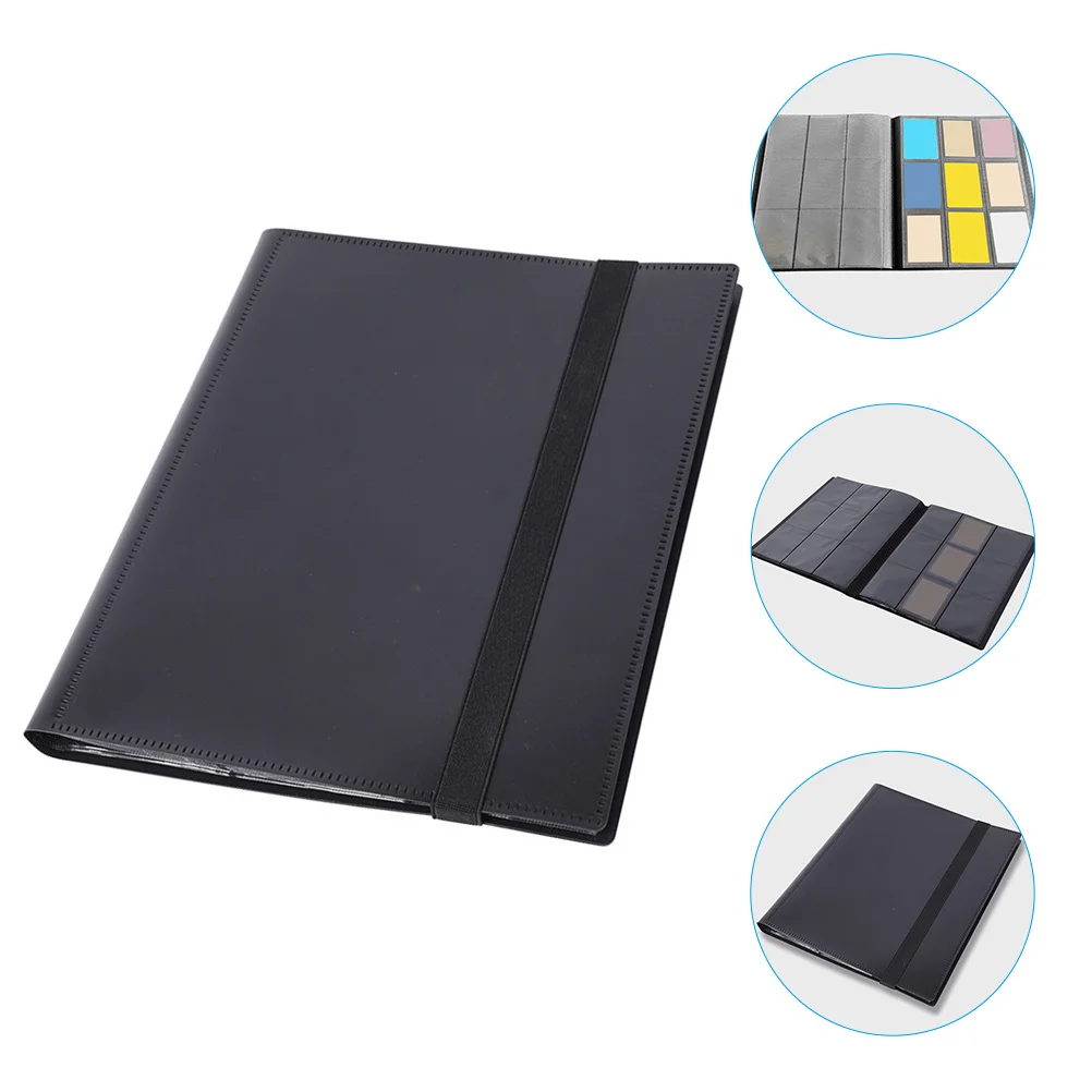 ألبوم بطاقات مادة PP ممتاز قابل لإعادة الاستخدام، ألبوم تخزين بطاقات الألعاب خفيف الوزن مقاوم للماء لمجموعة بطاقات التداول الرياضية #4