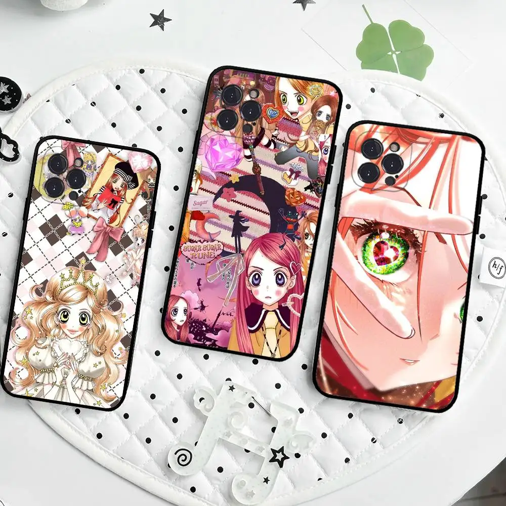 Anime Sugar Sugar Rune Phone Case For IPhone 16 15 8 7 6 6S Plus X SE XR XS 14 11 12 13 Mini Pro Max Mobile Case