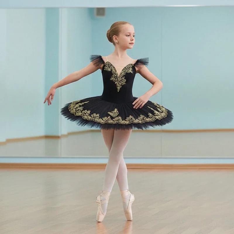 

Professional Ballet Tutu for Girls White Swan Lake Pancake Platter Dress Kids Ballerina Party Costume Child's Ballet Dance Outfi