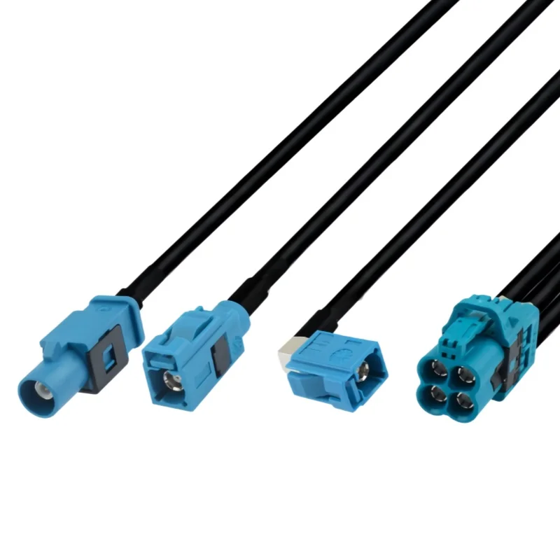 Rosen version Mini FAKRA 4-in-1 male female to fakra male and female Connector RG174 Coaxial Cables