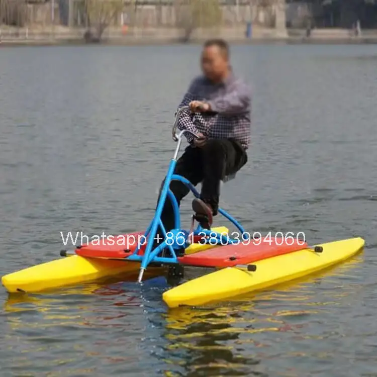 Seesport propeller Wasser fahrräder pe aufblasbare Tretboote Widerstand Wasser fahrrad in Salzwasser