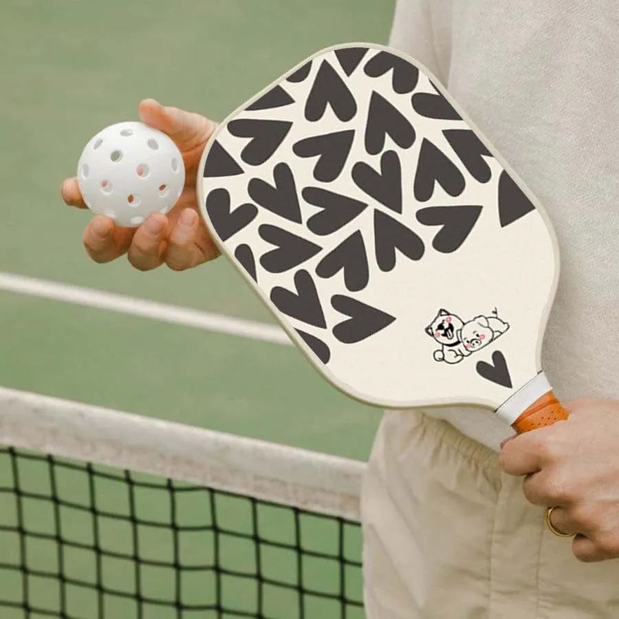 Thermoformed T700 Raw Carbon Fiber Fiberglass Pickleball Paddle Spin Textured Surface With Foam Edge Ergonomic Grip Lucky056