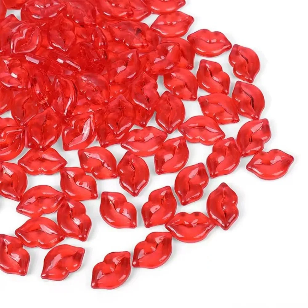 

250 шт. для декора ко Дню святого Валентина, 250 г, 3D акриловые сердечки, плоские, для рукоделия