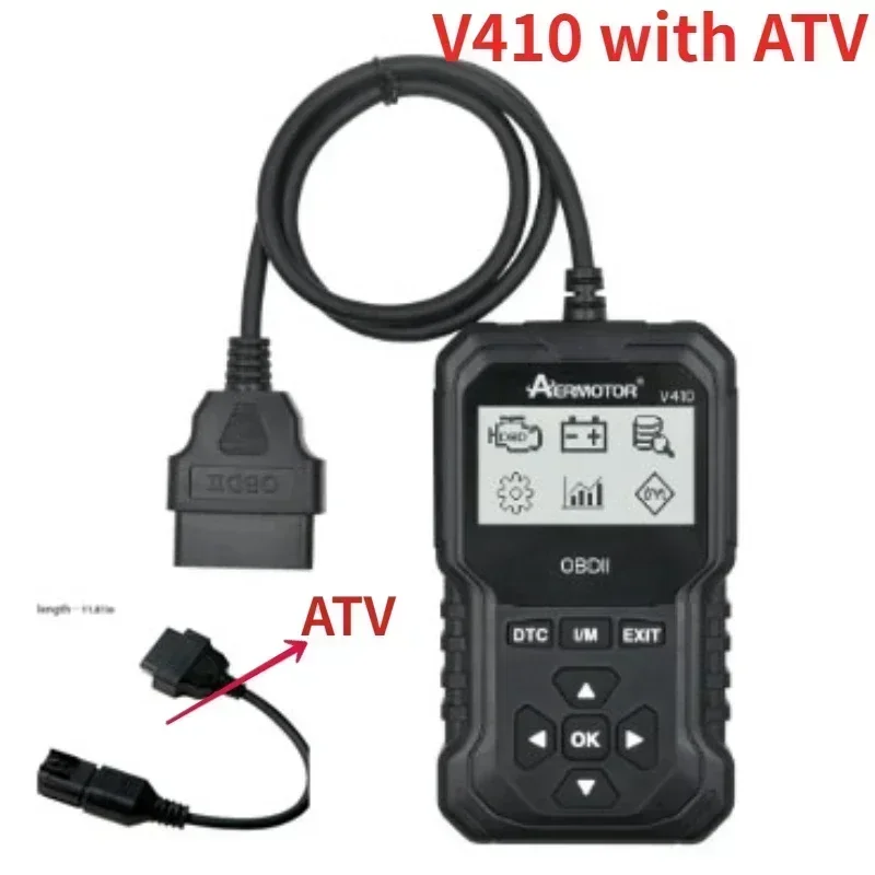 V410 For Automotive OBD2 Diagnostic and Maintenance Tool Car Code Reader Scanner Multi Language Support 9 Protocols