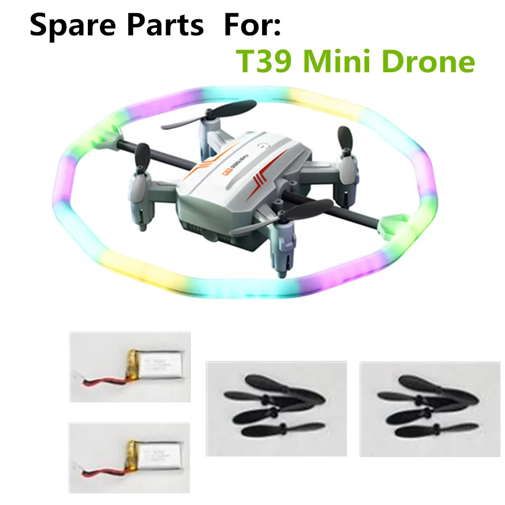 T39 Mini Drone Battery / Propeller Maple Leaf / For T39 Mini Drone Accessories T39 Mini Parts Batteries