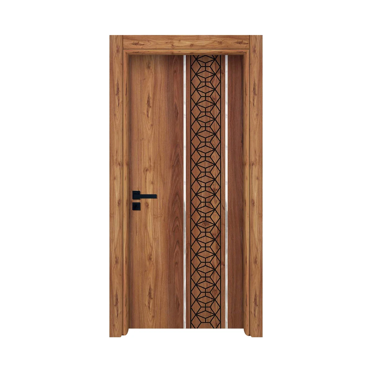 ax-Modern Solid Wood Interior Door-Elegant Design Durable Quality Finished Surface for Home Supermarket Hospital Exterior Use