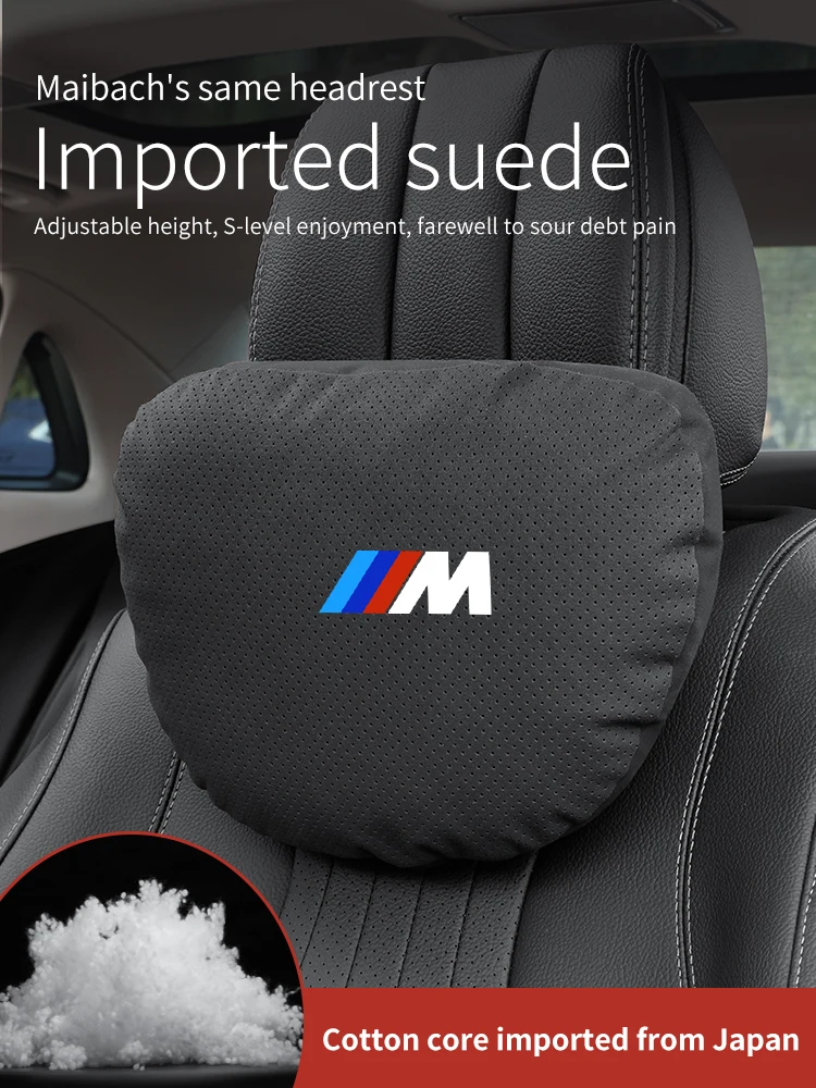 BMW M X1 X3 X5 X6 X7 E36 E39 E46 E87 E90 E92 F10 F15 F20 F25 F30 Car Headrest Neck Support Seat Lumbar Cushion Soft Neck Pillow