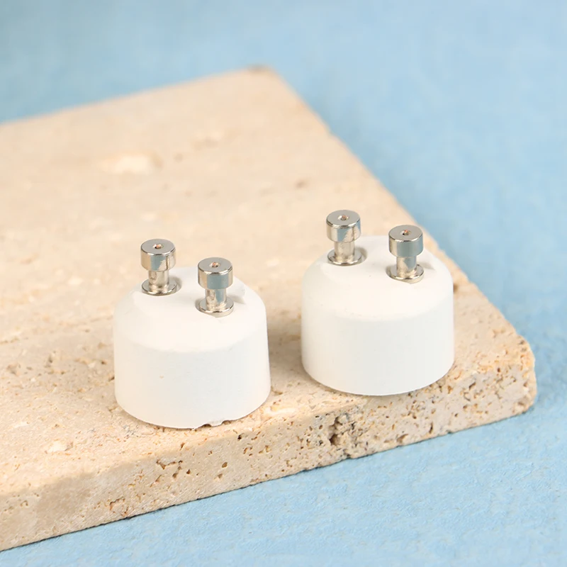 2 buah GU10 untuk MR16 soket keramik dasar bohlam lampu LED Halogen GU10 ke GU5.3 G5.3 G4 adaptor dudukan lampu konverter putih