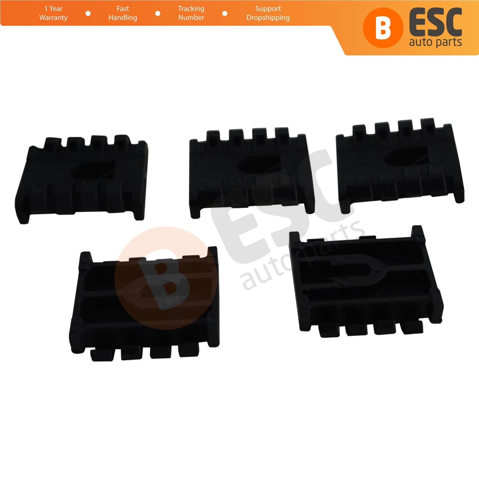 ESC Auto Parts ECF5067 5 Pcs Bus Body Moulding Window Edge Clamp Trim LARGE Clips A0079882378 for Mercedes Travego Bus