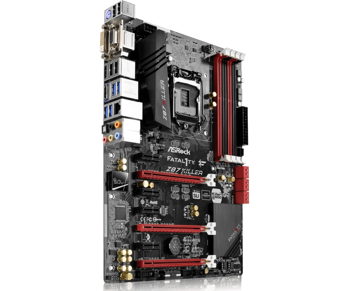ASROCK Fatal1ty Z87 Killer Motherboard LGA 1150 Intel Z87 DDR3 32 GB ATX unterstützt i7-4790 i5-4460 i3-4350 G3450 i3-4370 i7-4770