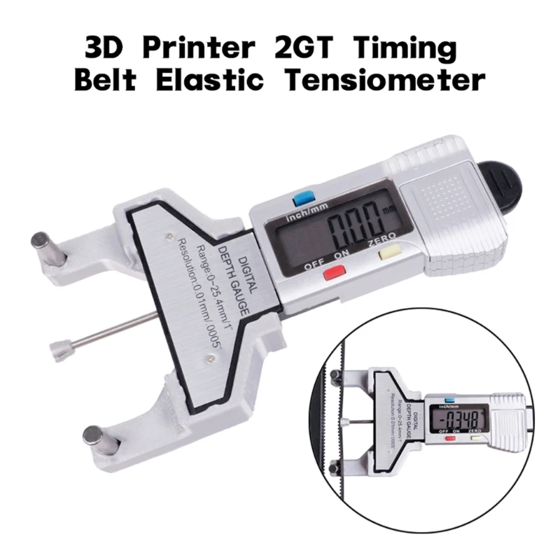 Printers Belt Tension Gauge 2GT Timing Belt Tensiometer Measure Belt Tension 3D Printers Effective Belt Tension Tester 24BB