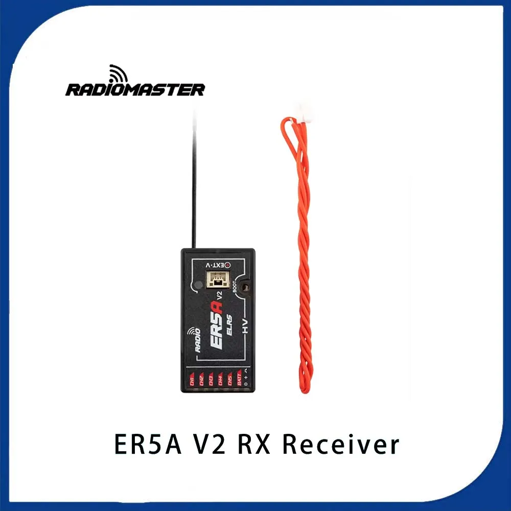 

Radiomaster ER5A 2,4 ГГц 5CH ExpressLRS PWM мини-приемник с функцией возврата напряжения для RC FPV гонок с фиксированным крылом