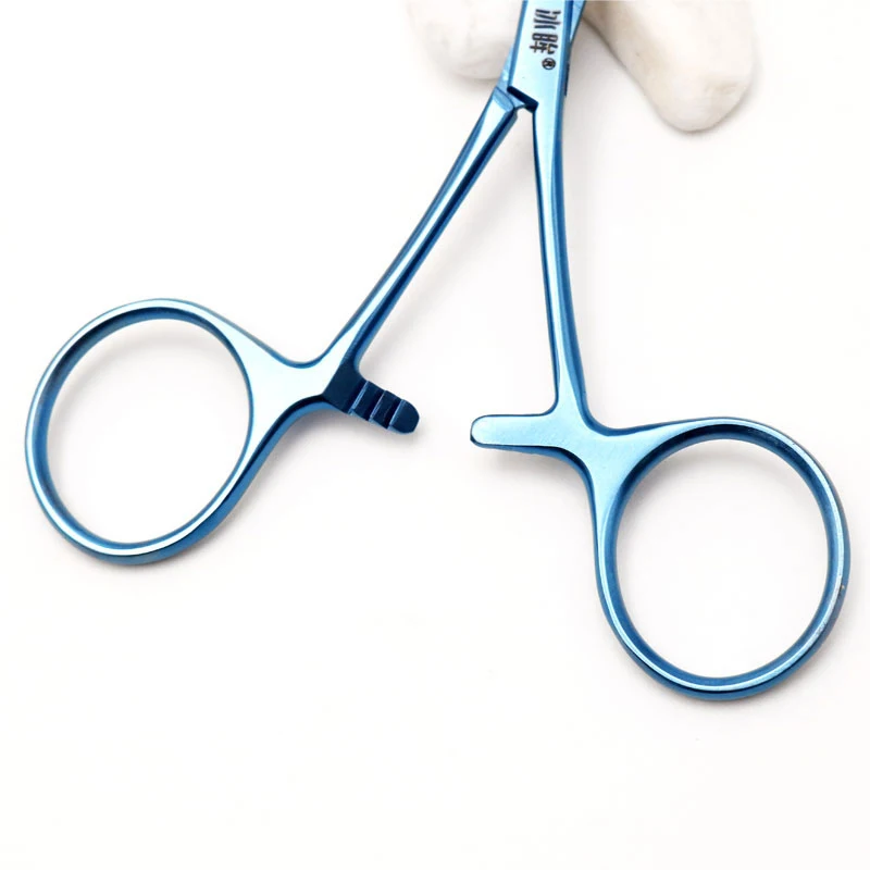 คีมห้ามเลือดแบบฟันโลหะผสมไทเทเนียม เครื่องมือผ่าตัด อุปกรณ์ห้ามเลือดทางการแพทย์