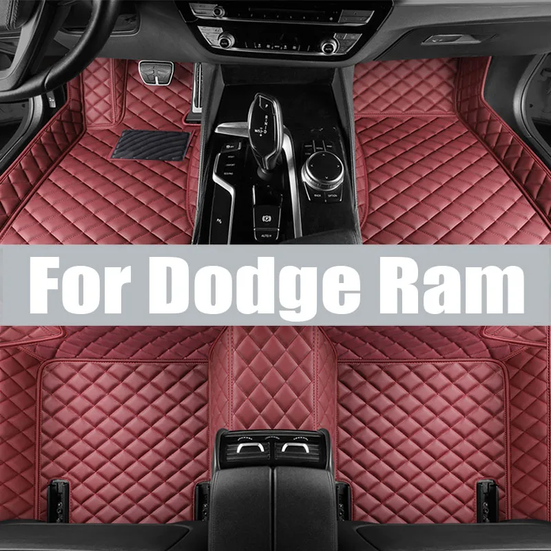 

For Dodge Ram 1500 DT 2019-2022 Car Floor Mats All-Weather TPE Foot Mats Odorless Pad Waterproof Tray Mat Interior trunk mat