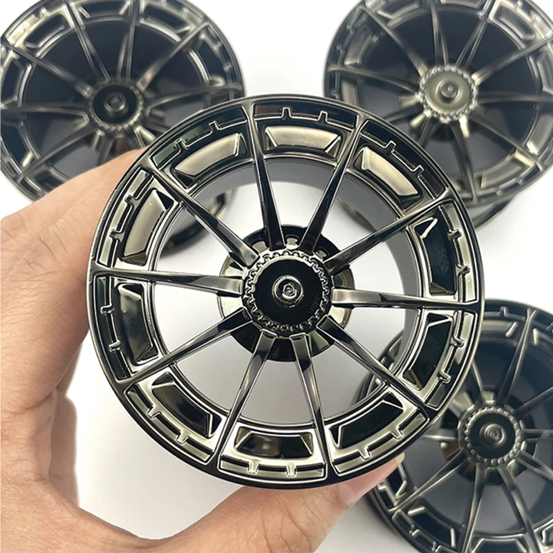 CADA ホイールハブビルディングブロックアクセサリーブラックスライバーメッキハブ互換性 MOC レゴスケール 1:8 テクニカルカー