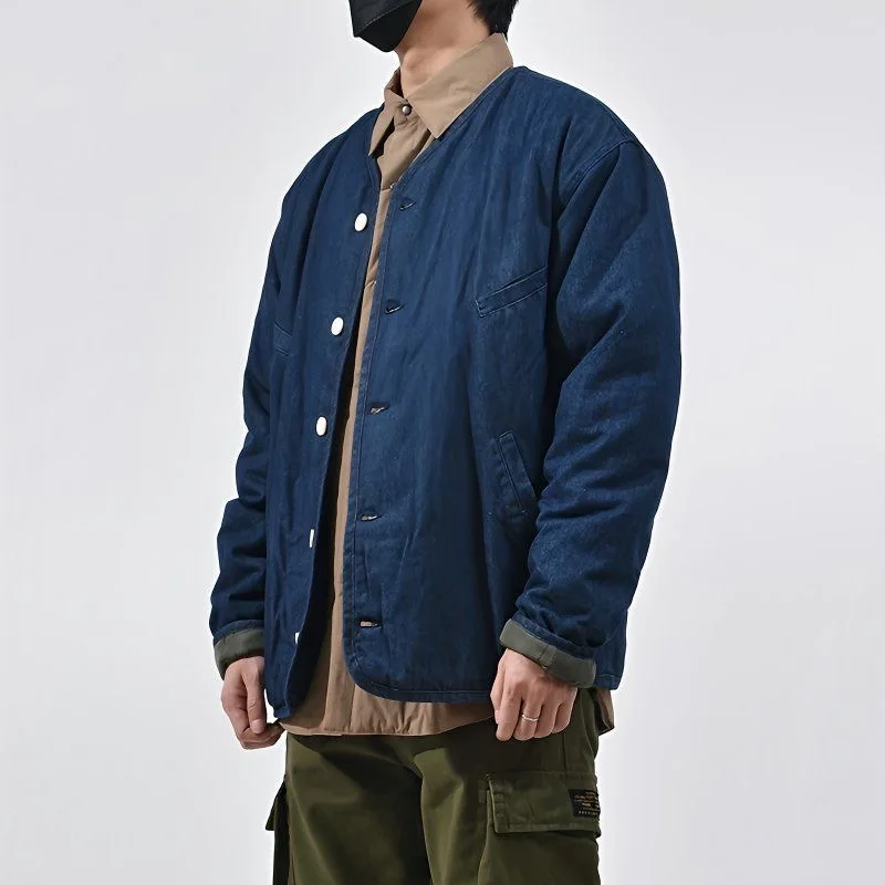 الرجعية اليابانية الشارع Sle القطن Jaet الرجال العلامة التجارية العصرية الشباب تنوعا Waed الدنيم Jaet العصرية الرجال ملابس خارجية #1