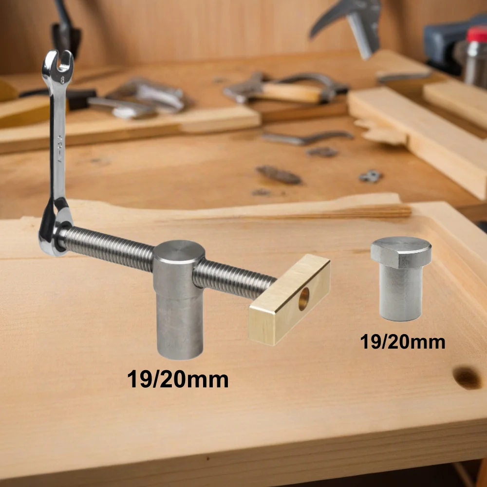 

19mm/20mm Desktop Clip Clamp W/ Bench Dog Holes Stop Fast Fixed Clip Precision Machining Quick Fixture Clamping Tool Kit