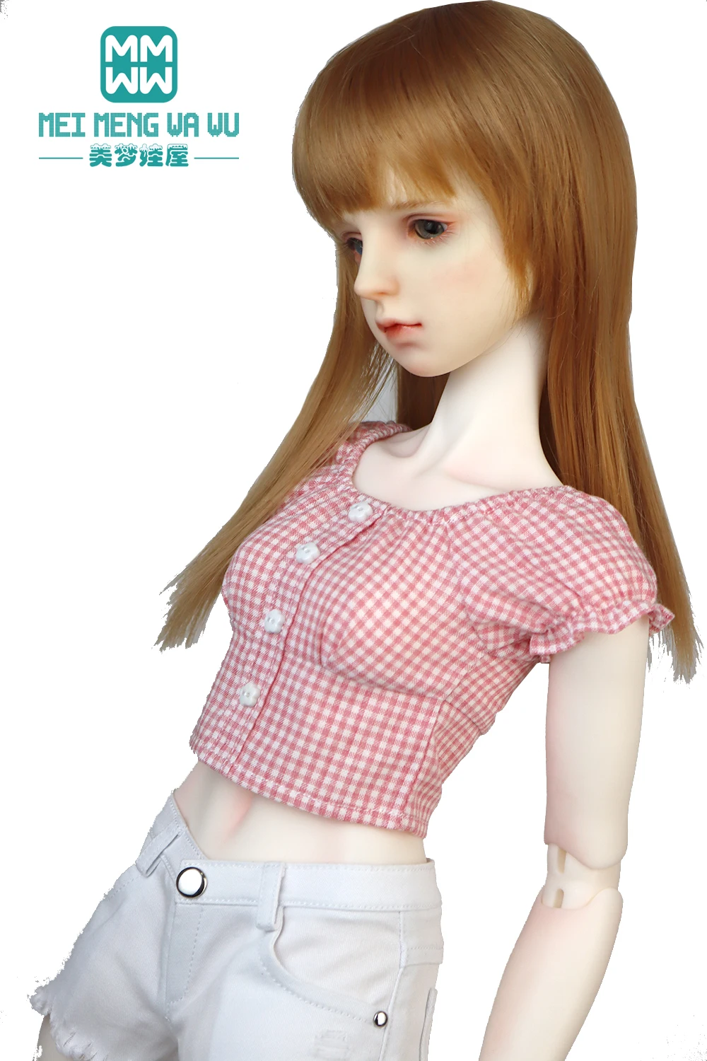 

Подходит для кукол 58-60 см 1/3 BJD, одежда для кукол BJD SD, игрушки для кукол с шарнирными шарнирами, модные клетчатые рубашки, аксессуары, подарки