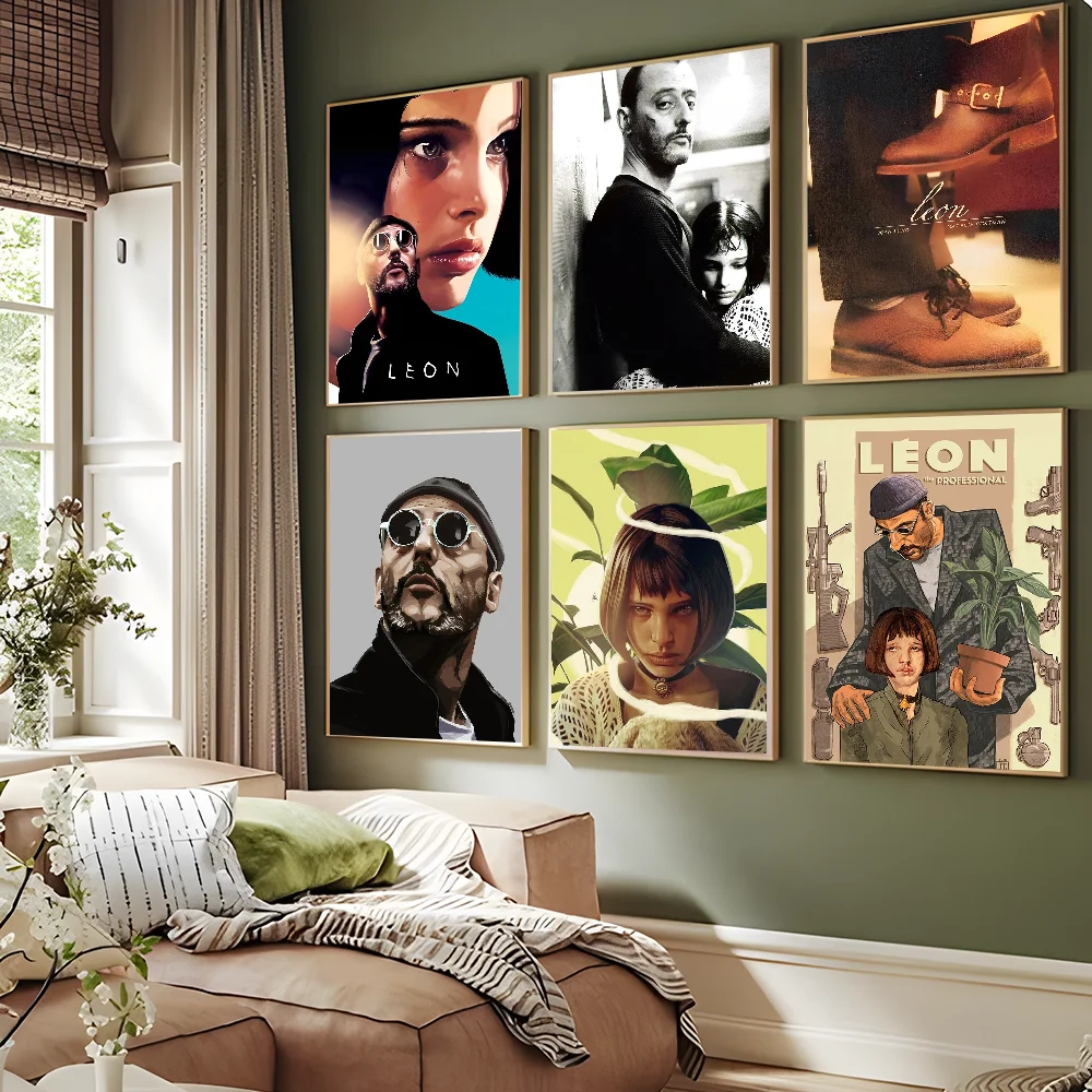 

Leon The Professional Anime Posters Sticky Whitepaper Sticker DIY Room Bar Cafe Kawaii Room Decor