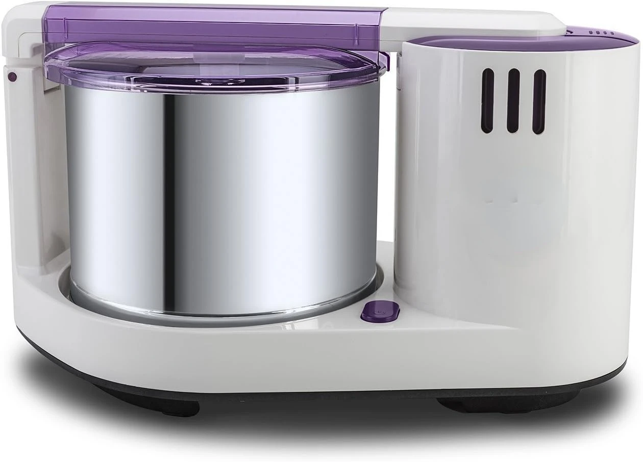 Gold Table Top Wet Grinder with Atta Kneader, 110 Volt, 2-Liter, Purple