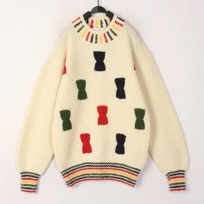 

Sweet Style Vintage Hooked Flower Woolen Sweater Coat Loose Fit Long Sleeve Women's Online Exclusive Autumn Thickened Hoodie